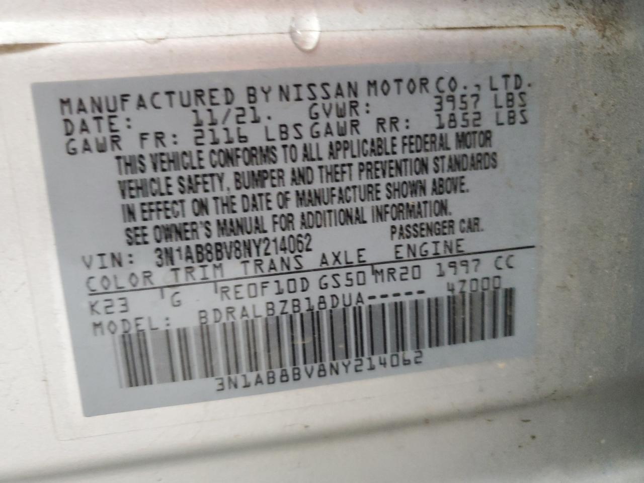 2022 NISSAN SENTRA