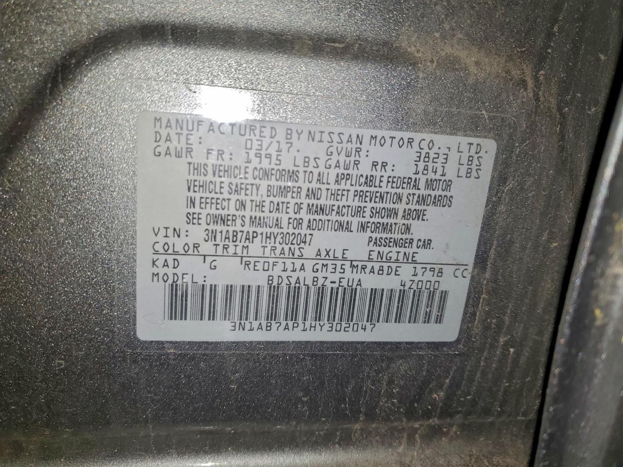 2017 NISSAN SENTRA