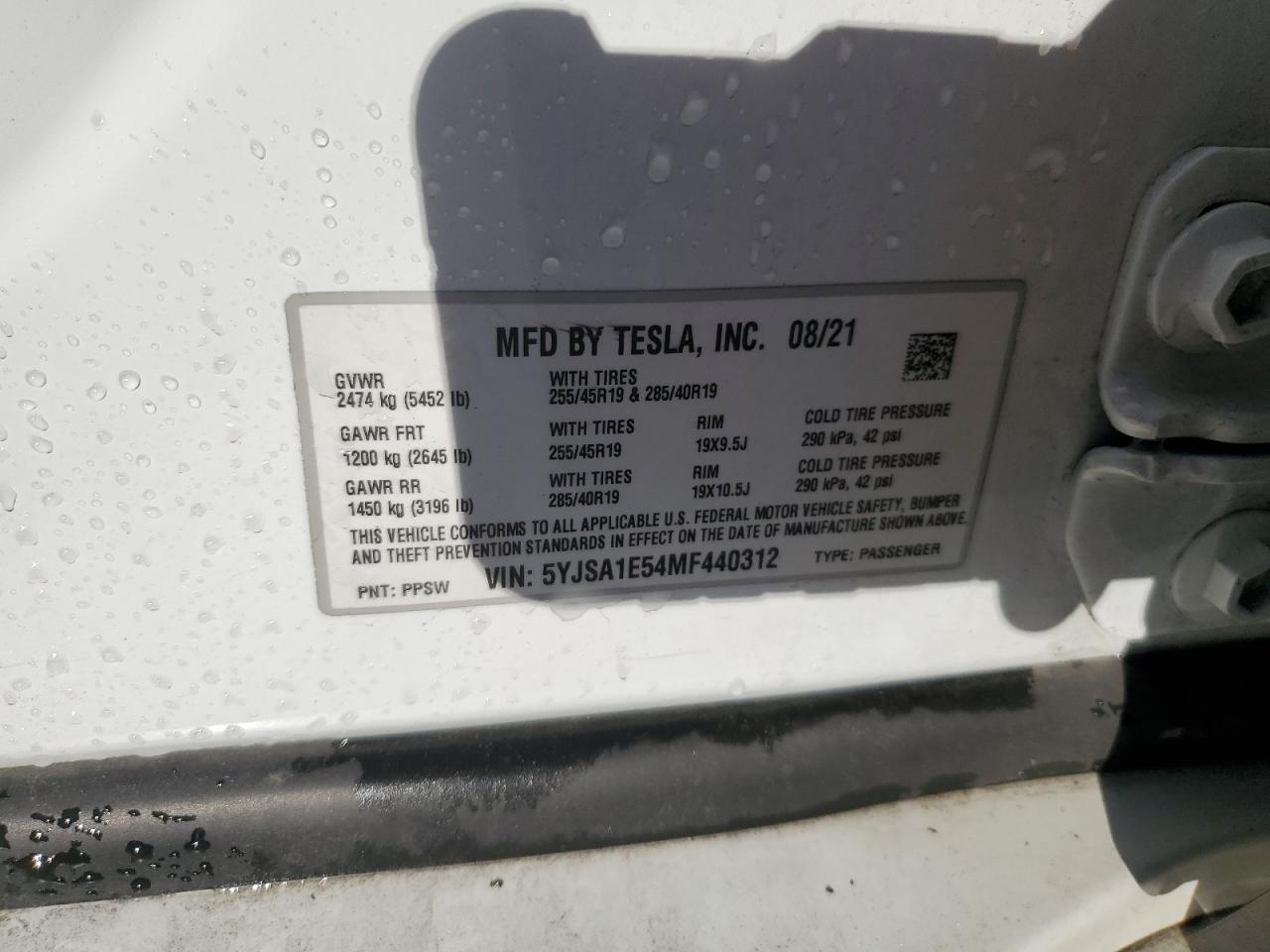 2021 TESLA MODEL S