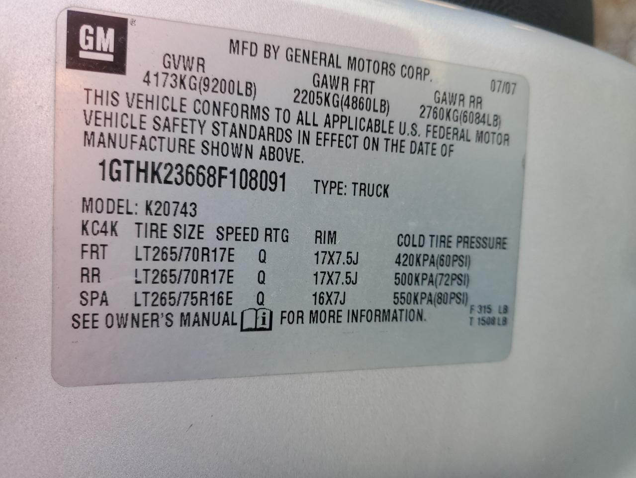 2008 GMC Sierra