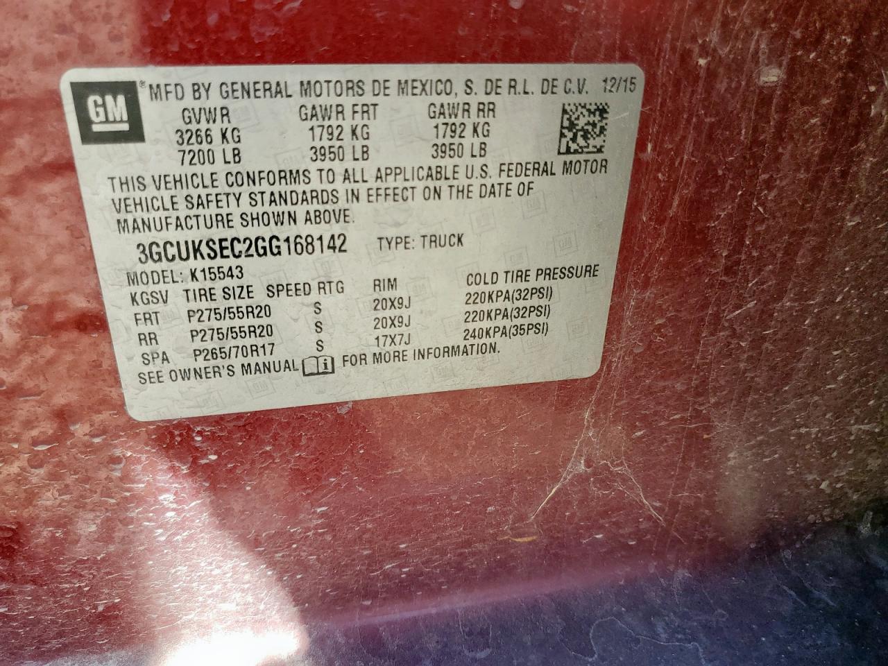 2016 CHEVROLET Silverado