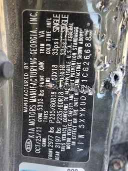 2012 KIA SORENTO