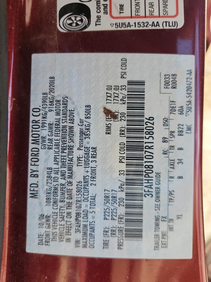 2007 FORD FUSION