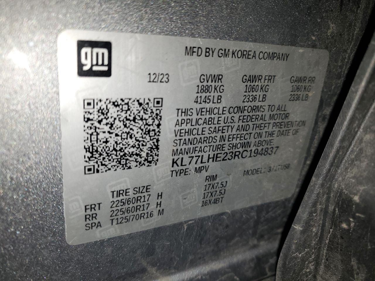 2024 CHEVROLET TRAX