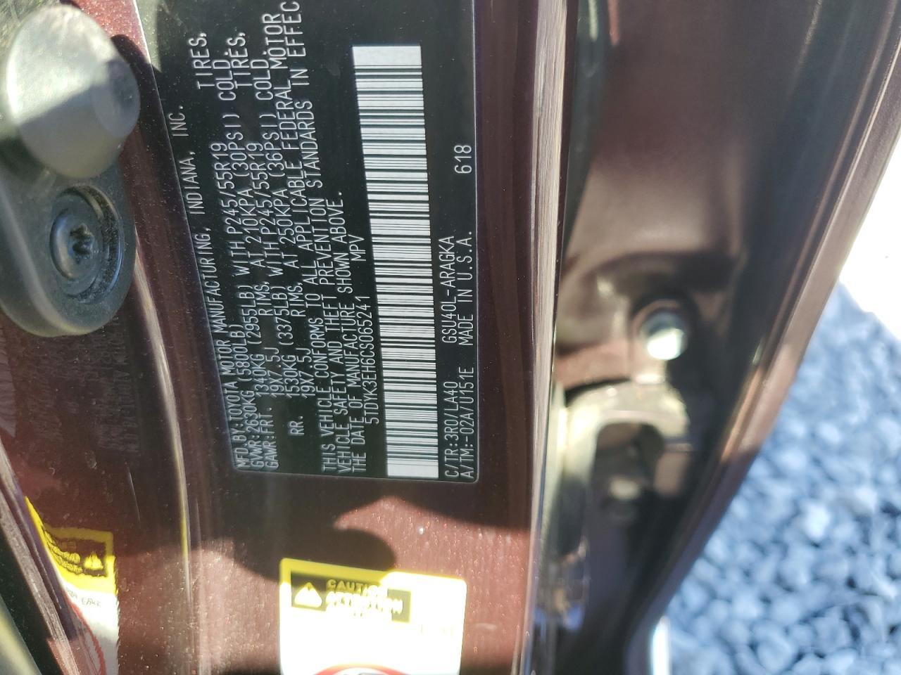 2012 TOYOTA HIGHLANDER