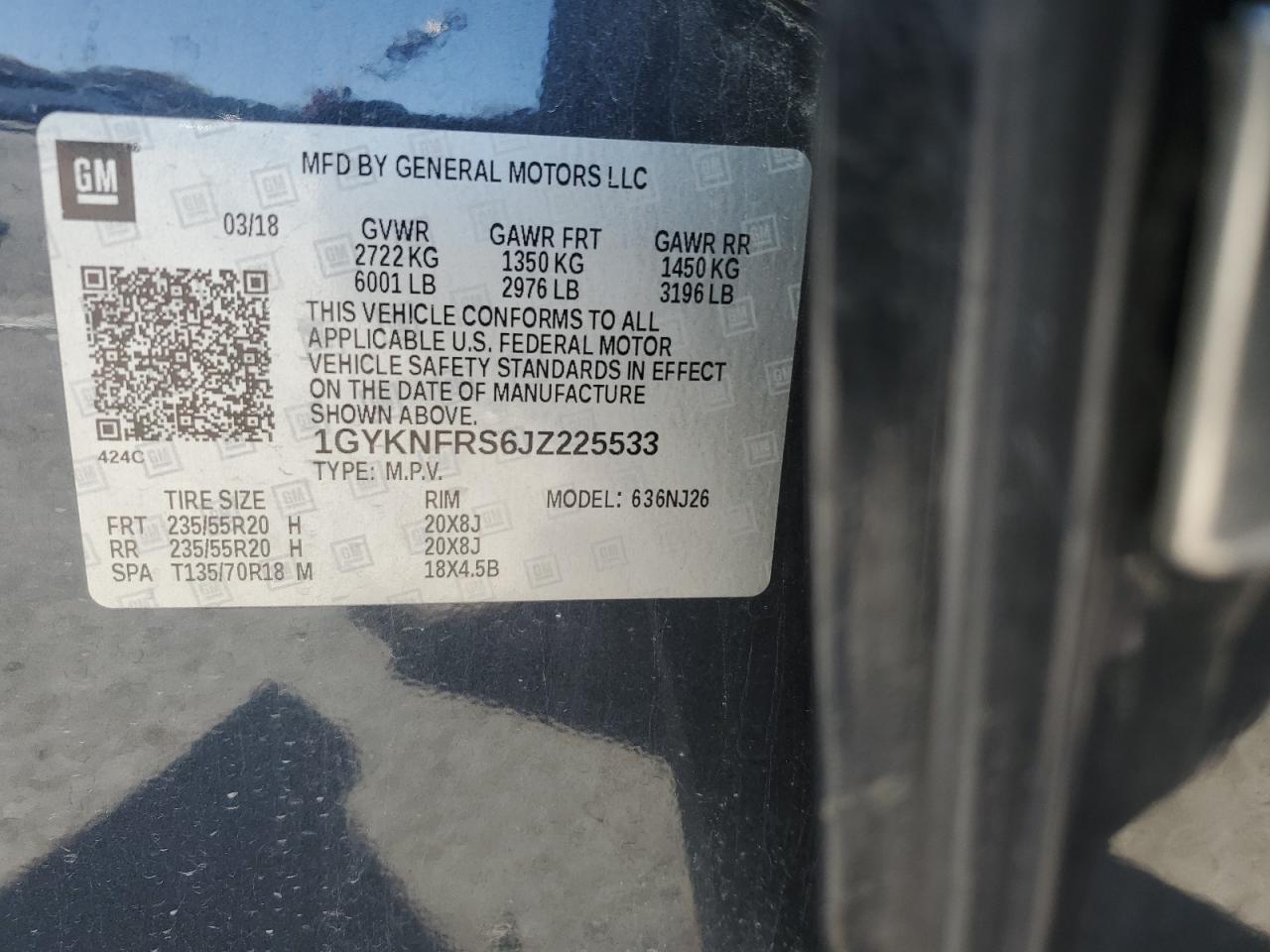 2018 CADILLAC XT5