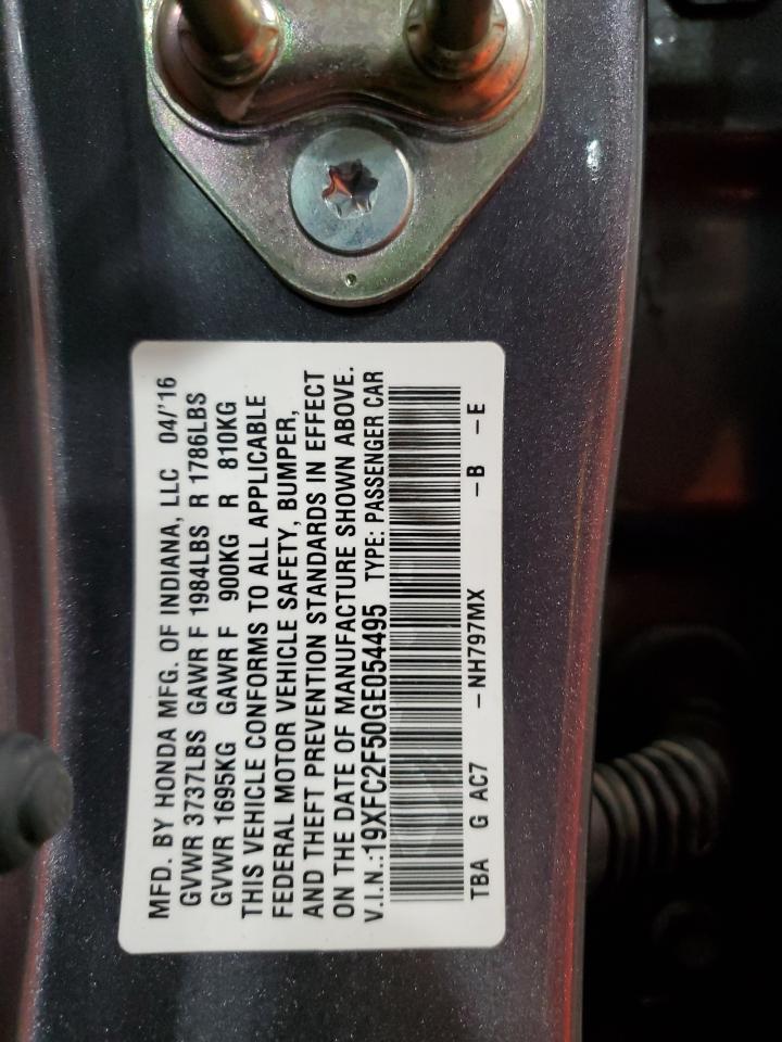 2016 HONDA CIVIC