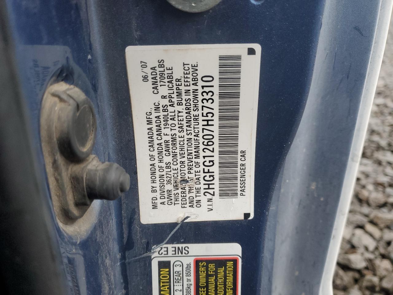 2007 HONDA CIVIC