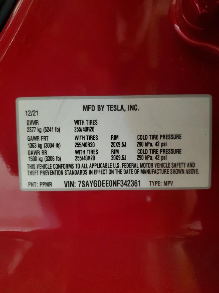 2022 TESLA MODEL Y