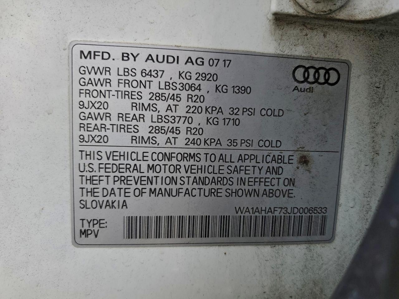2018 AUDI Q7
