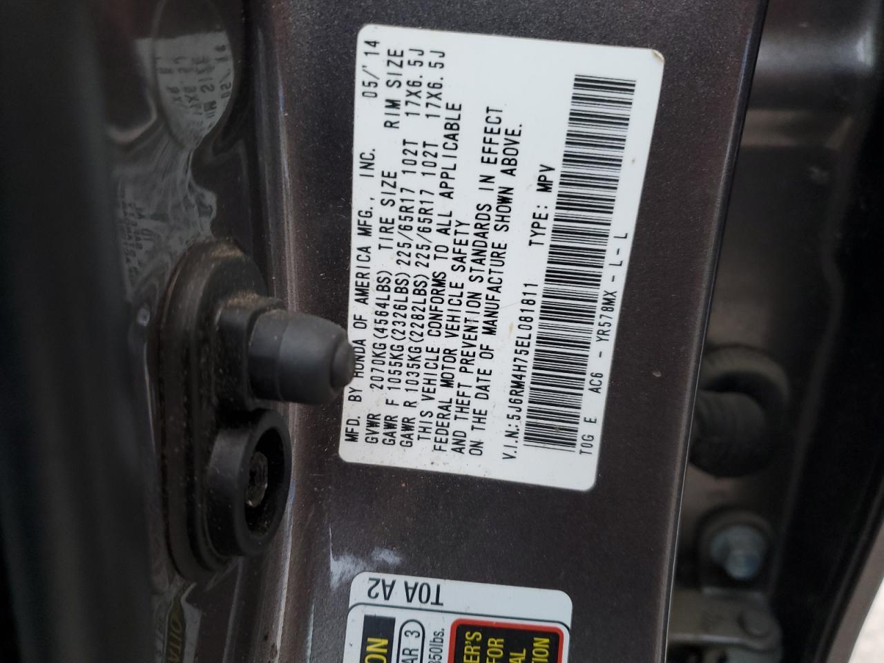 2014 HONDA CR-V