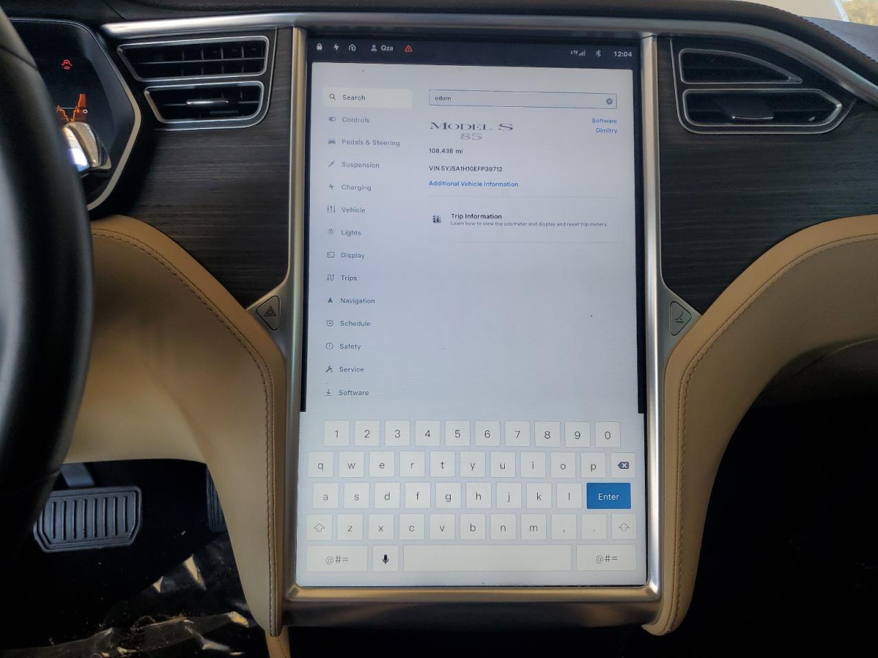 2014 TESLA MODEL S