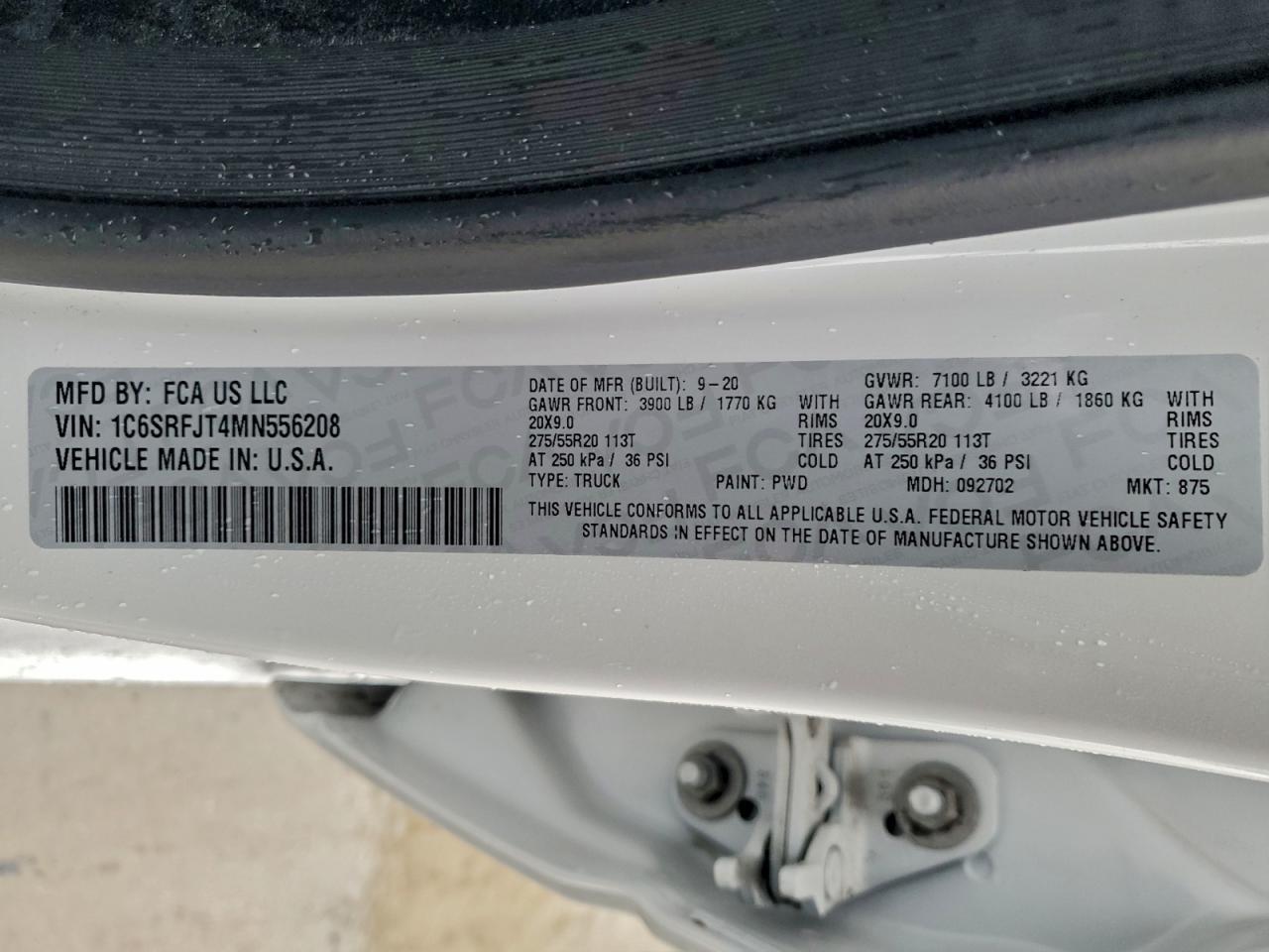 2021 RAM 1500