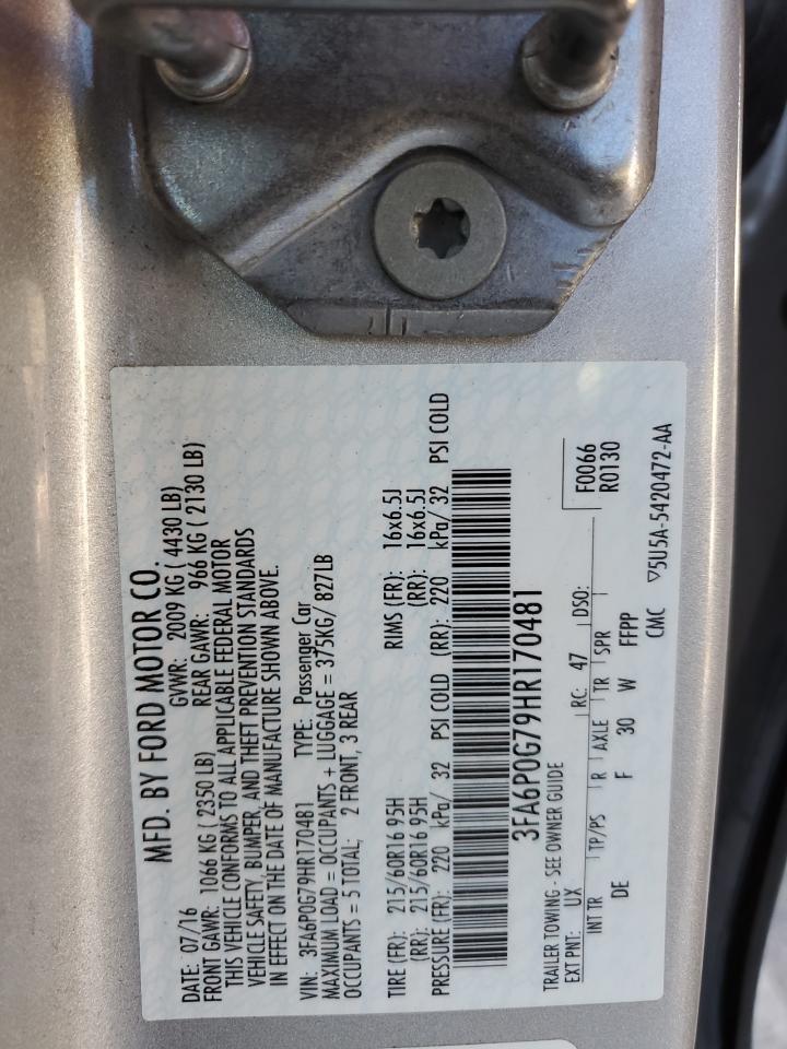 2017 FORD FUSION