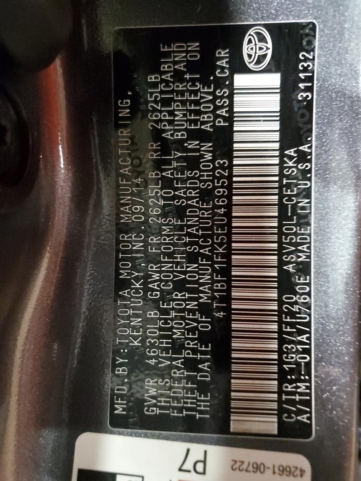 2014 TOYOTA CAMRY
