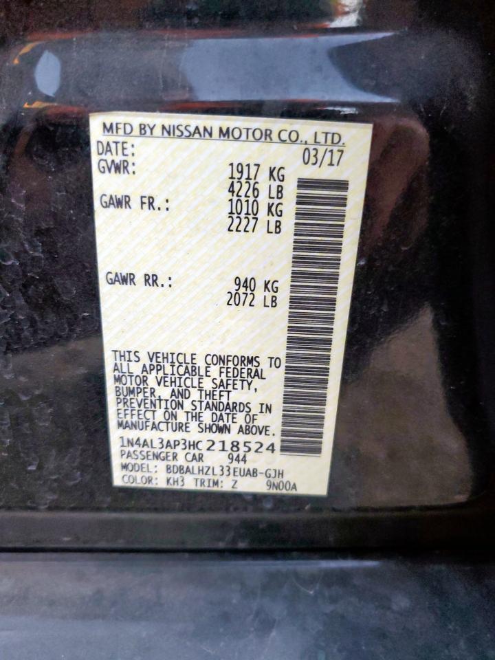2017 NISSAN ALTIMA