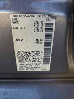 2017 NISSAN ALTIMA