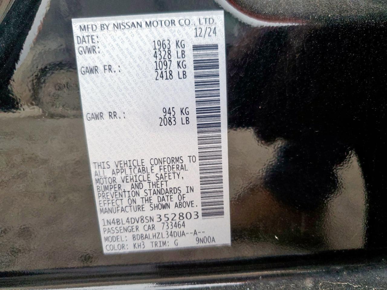 2025 NISSAN ALTIMA