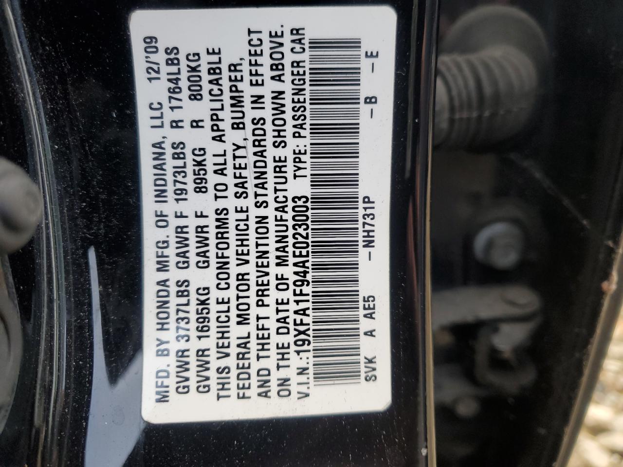 2010 HONDA CIVIC