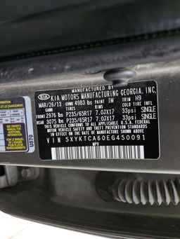 2014 KIA SORENTO