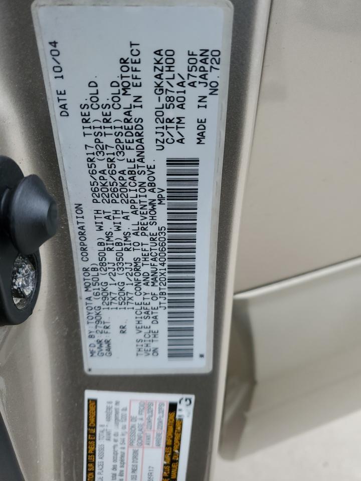2004 LEXUS Gx 470