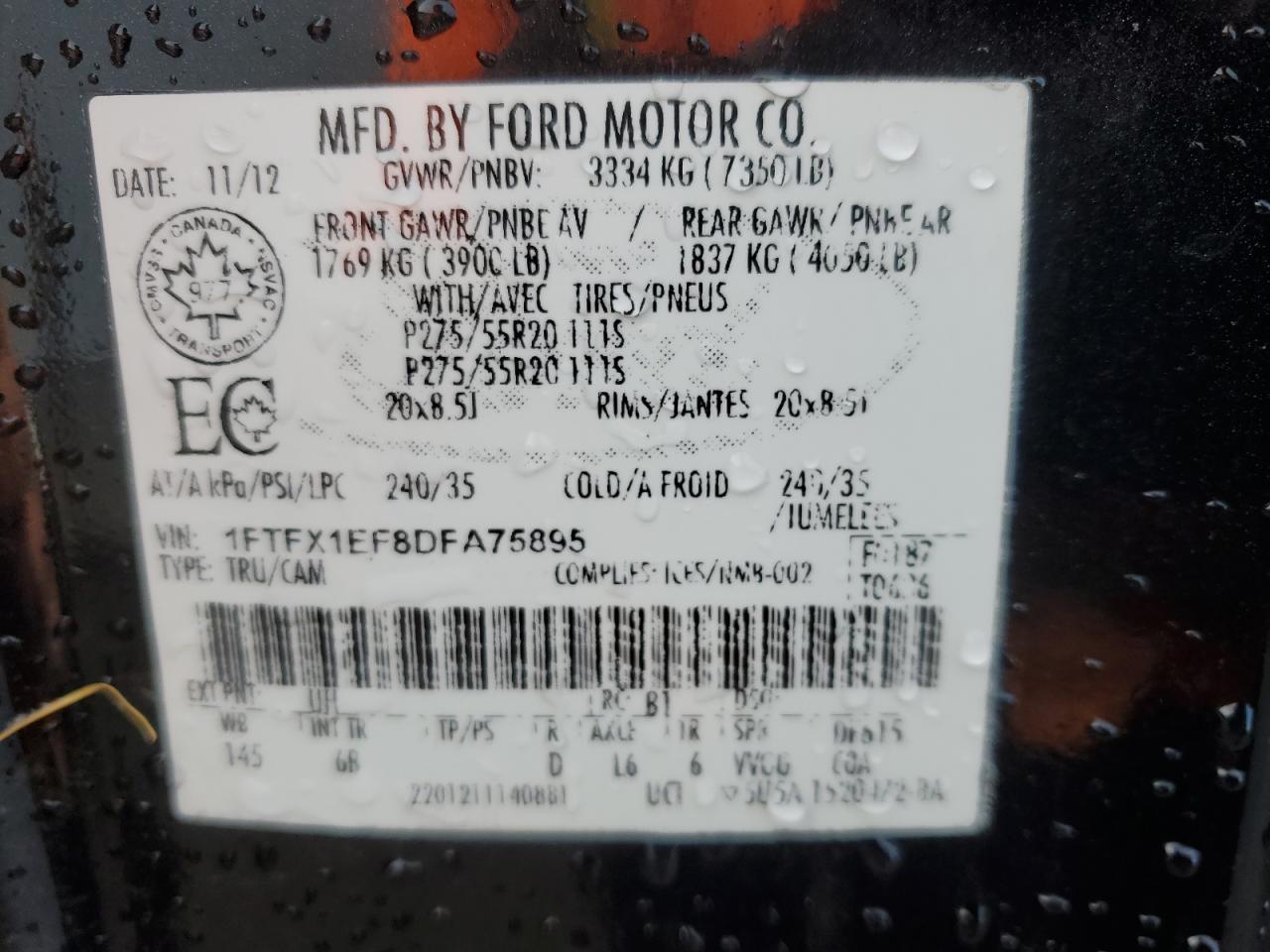 2013 FORD F-150