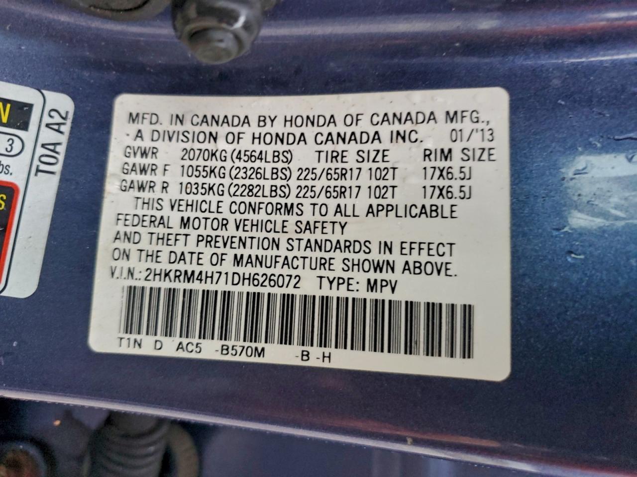 2013 HONDA CR-V
