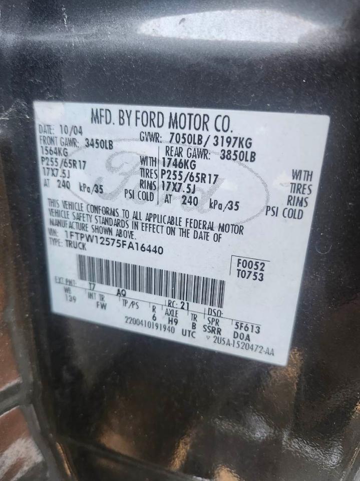 2005 FORD F-150