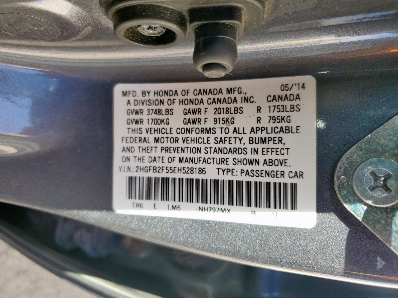 2014 HONDA CIVIC