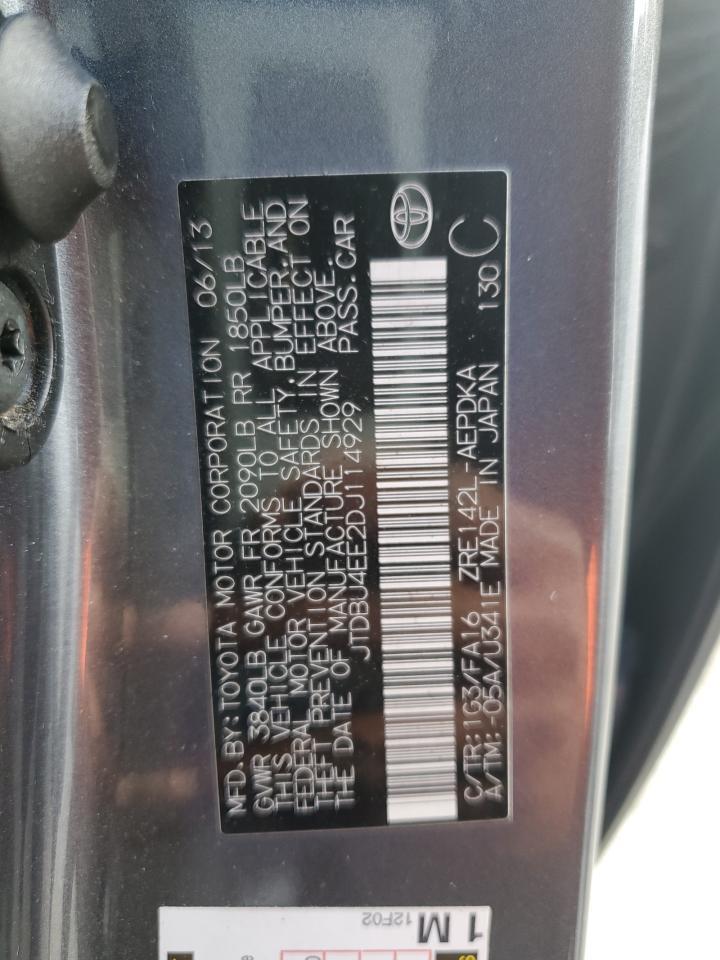 2013 TOYOTA COROLLA