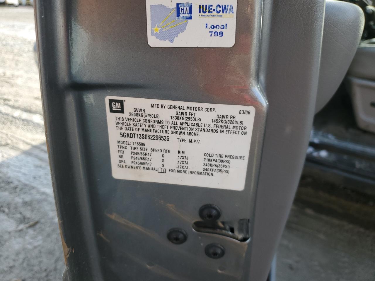 2006 BUICK Rainier
