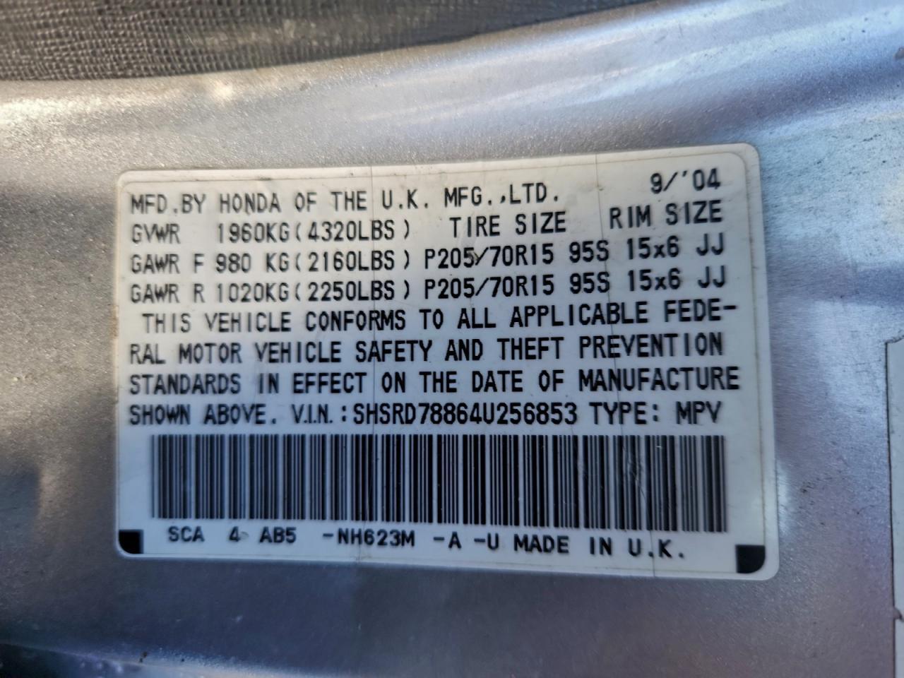 2004 HONDA CR-V