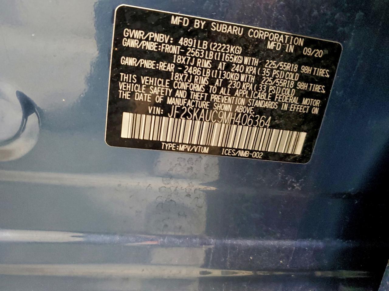 2021 SUBARU FORESTER