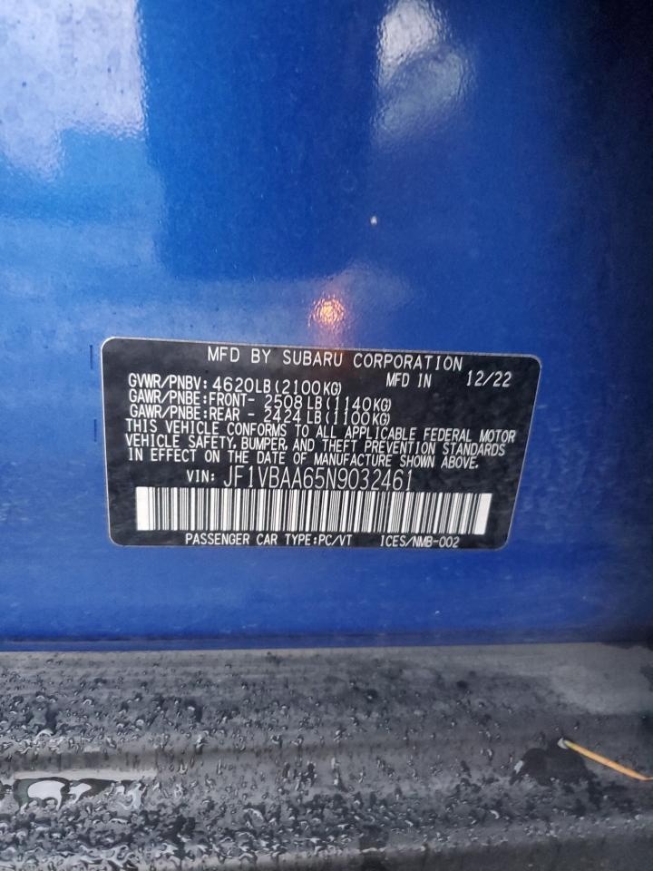 2022 SUBARU WRX