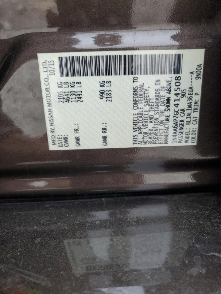 2016 NISSAN Maxima