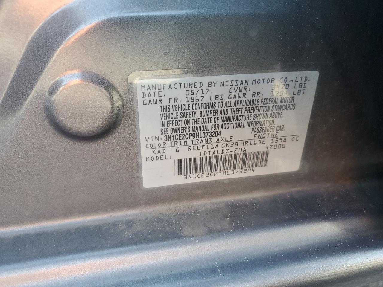 2017 NISSAN Versa Note