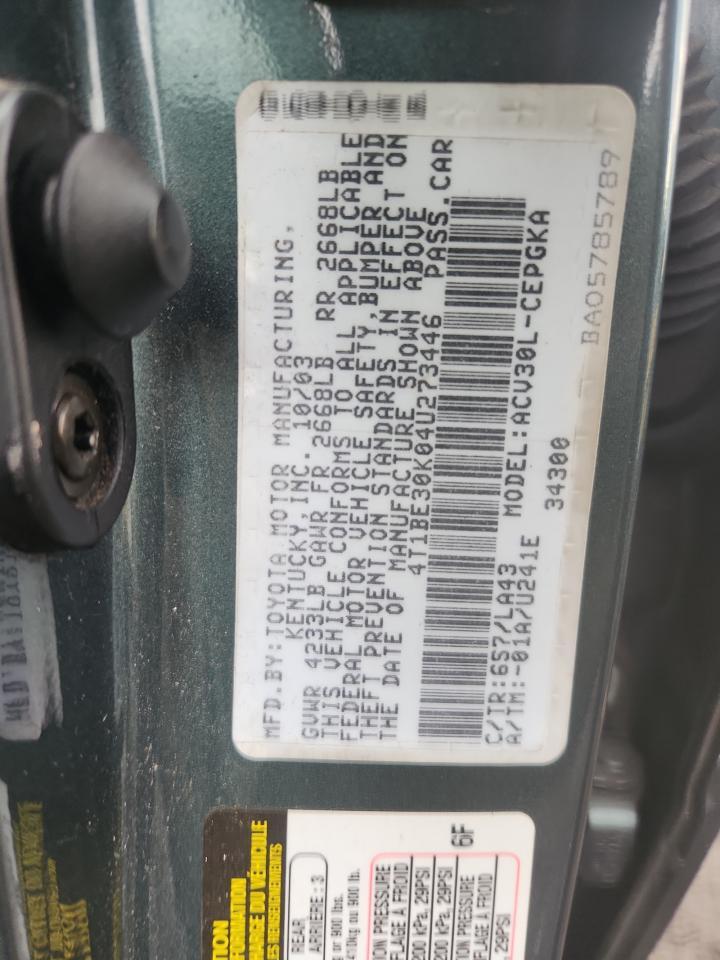 2004 TOYOTA CAMRY