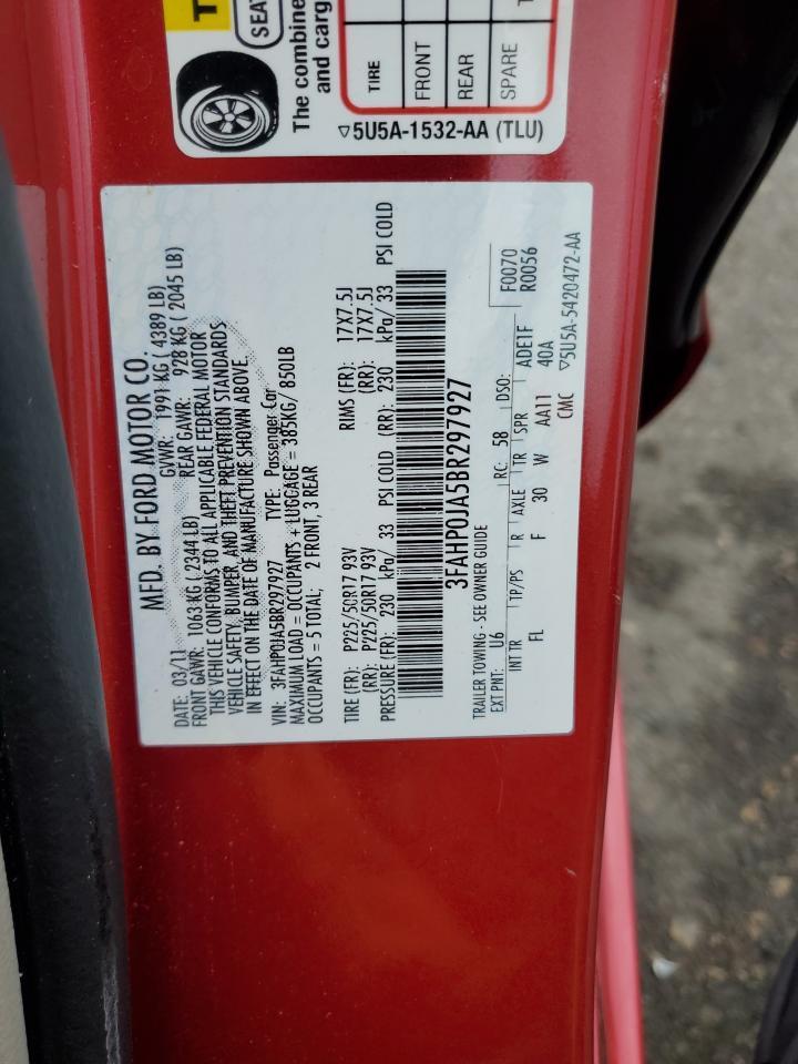 2011 FORD FUSION