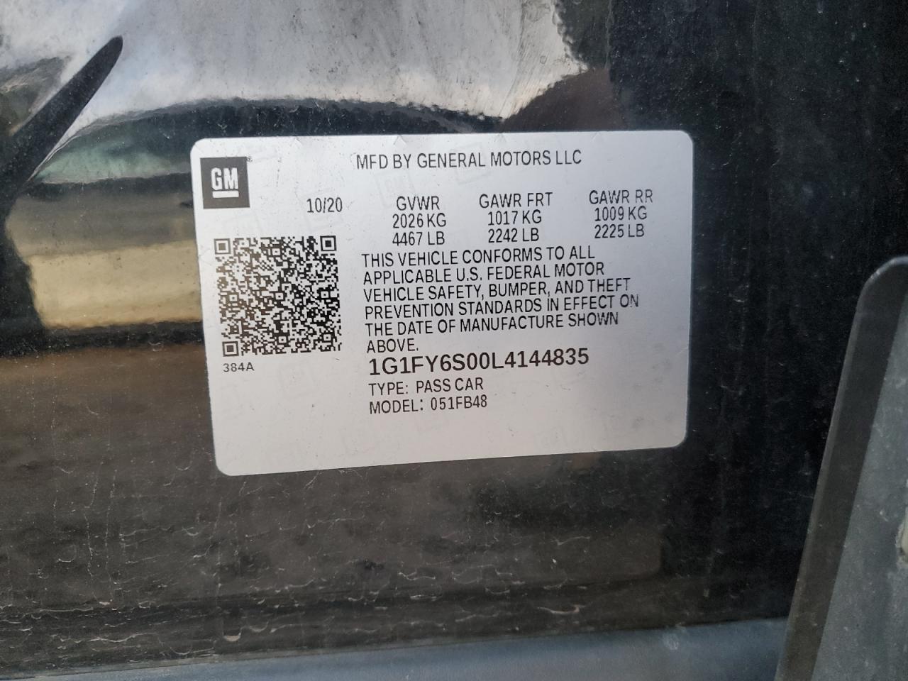 2020 CHEVROLET Bolt EV