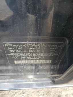 2008 HYUNDAI SONATA