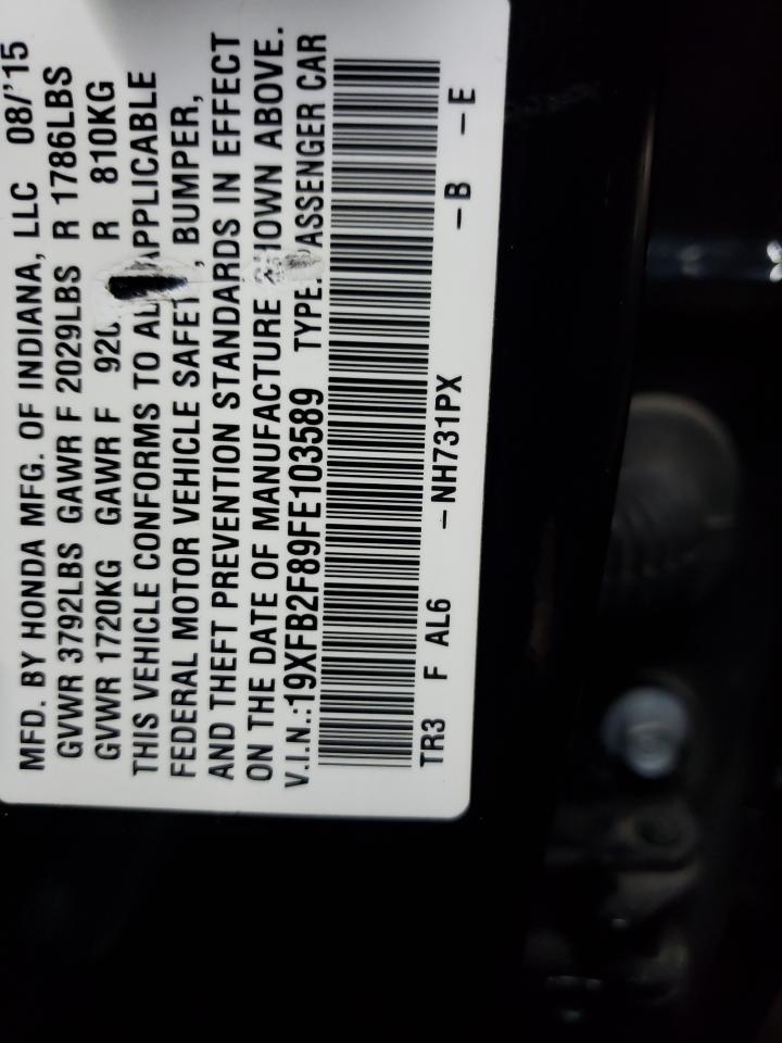 2015 HONDA CIVIC