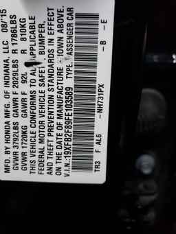 2015 HONDA CIVIC