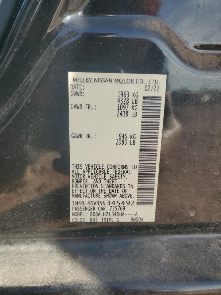 2022 NISSAN ALTIMA