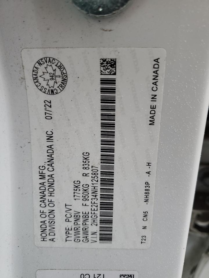 2022 HONDA CIVIC