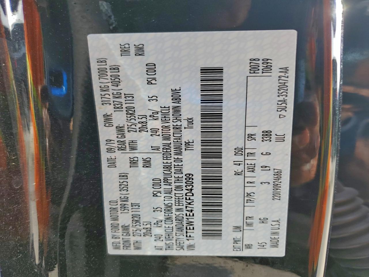 2019 FORD F-150