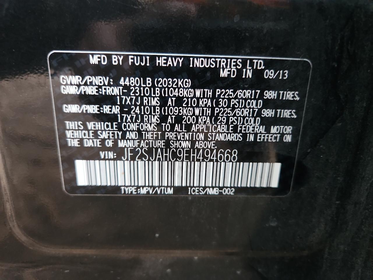 2014 SUBARU FORESTER