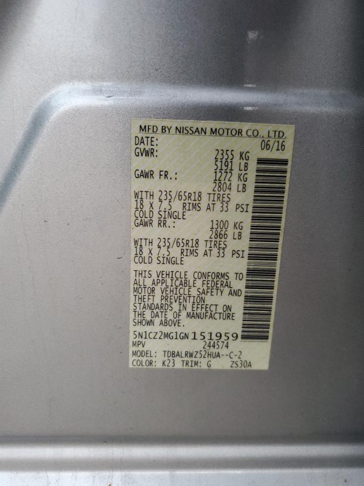 2016 NISSAN MURANO