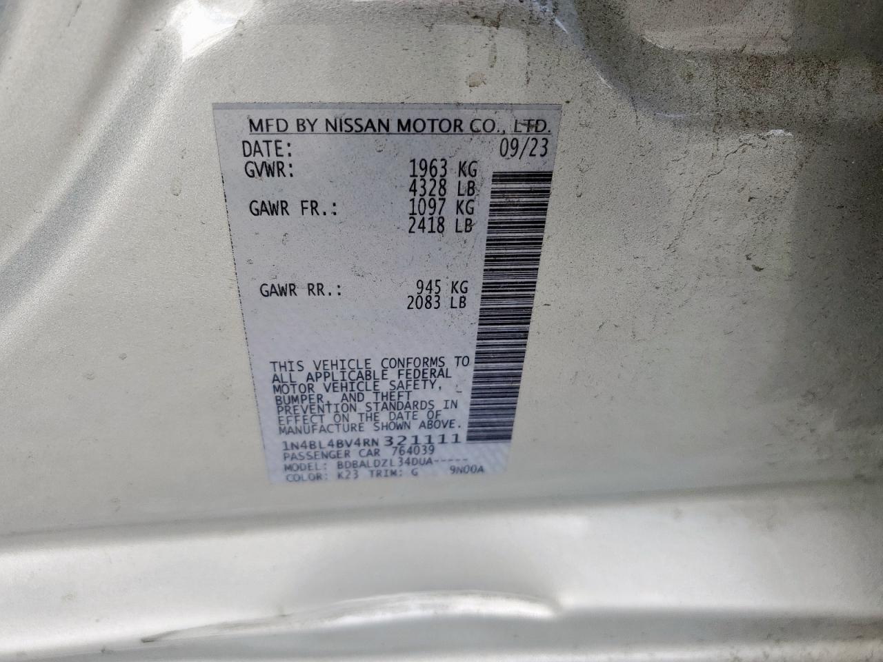 2024 NISSAN ALTIMA