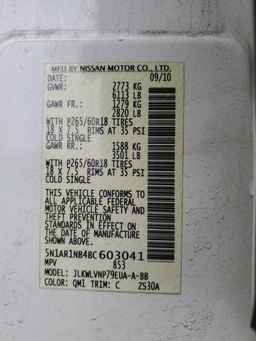 2011 NISSAN PATHFINDER