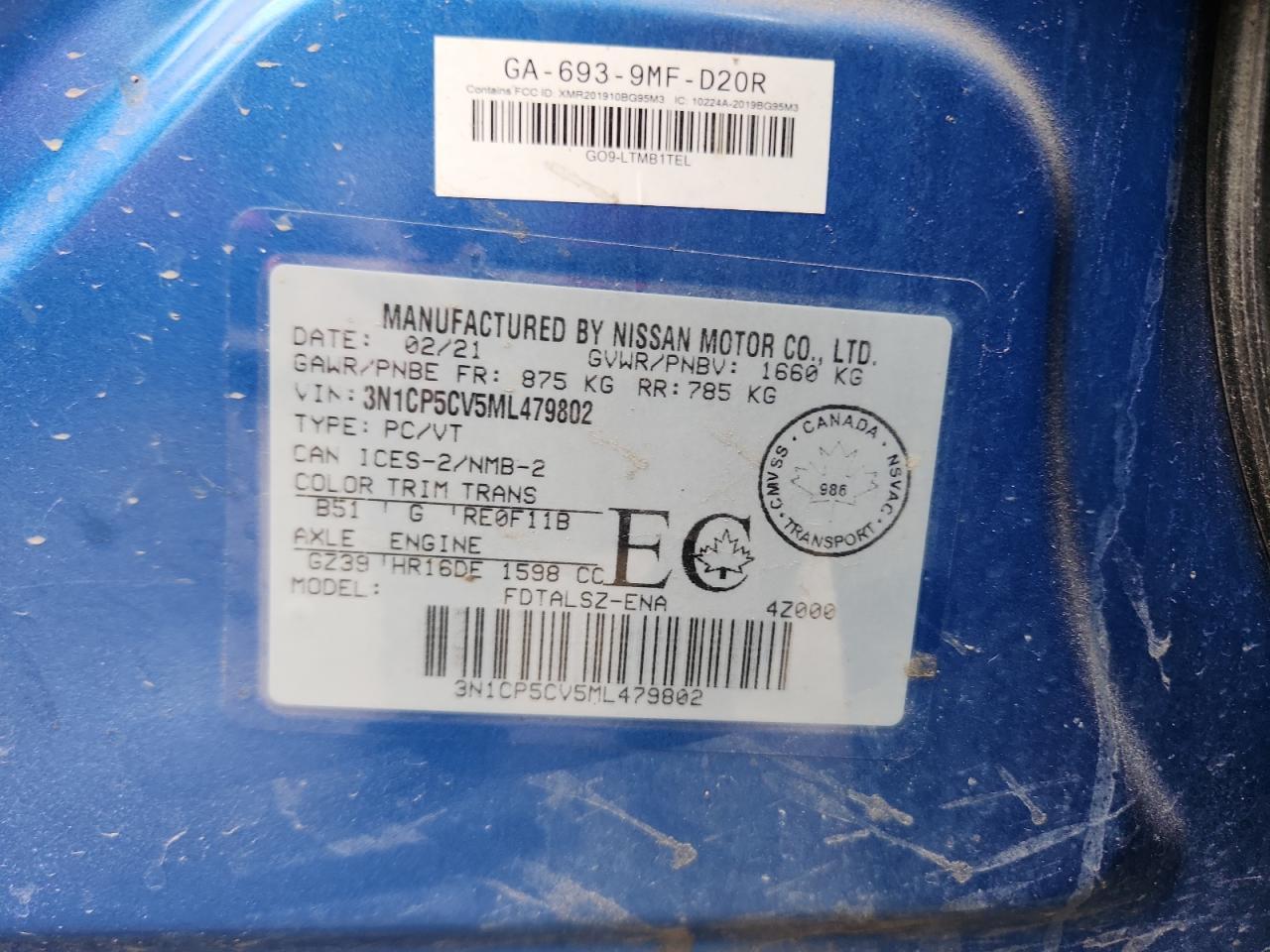 2021 NISSAN KICKS